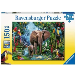 Puzzel - Olifanten in de jungle - 150st. XXL