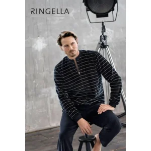 Ringella Heren Homewear: Met rist Zwart