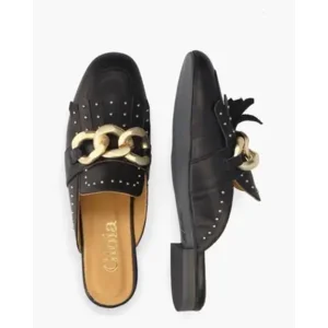 Gioia Wynne Zwart Damesloafers