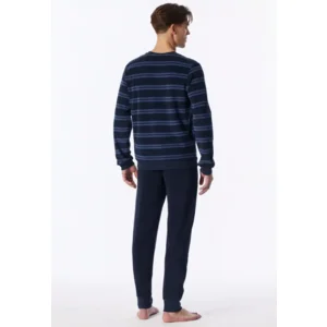 Schiesser – Casual Nightwear – Pyjama Badstof – 183940 – Deep Sea Blue