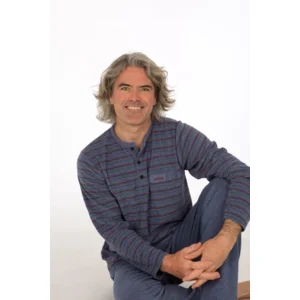 Perlina Heren pyjama: Steve, Blue, Badstof ( LINA.113 )