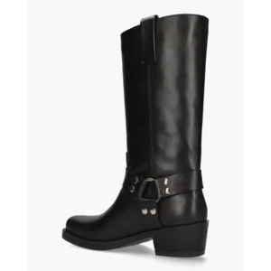Julie Dee IV066 Zwarte Dames Motorboots