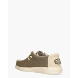 Hey Dude Wally Braided Groen Heren Veterschoenen