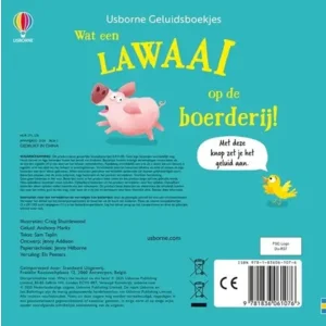 Boek - Wat een lawaai op de boerderij!  - Met geluid