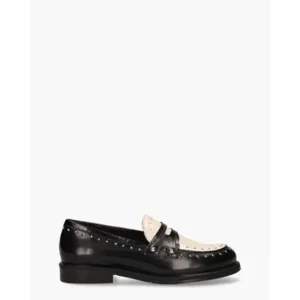 Maripe Helga-Ma Zwart/Off-White Damesloafers