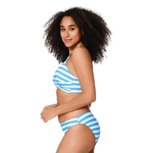 Lingadore Summer Stripes triangel bikini in blauw en wit