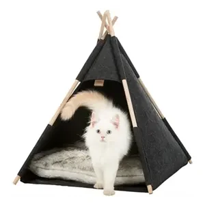 Trixie Kattenmand Tipi Vilt Antraciet 55 x 55 x 65 cm