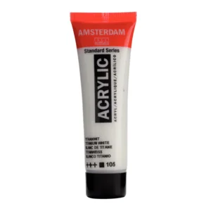 Acrylverf - 105 - Titaan wit - Amsterdam - 20ml