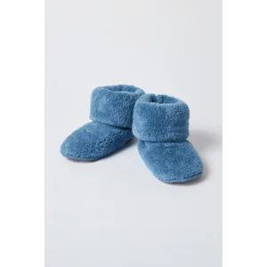 Woody pantoffels in winters blauw