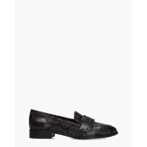 Di Lauro Drusiana Zwart/Paars Damesloafers