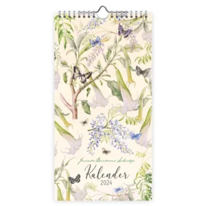 Maand notitiekalender - 2024 - Janneke Brinkman - Trompetbloem - 18x34,5cm