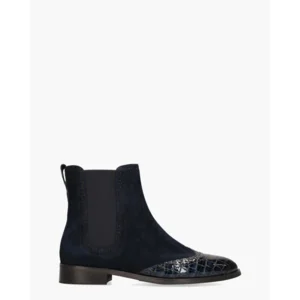 Di Lauro Sheralyn Donkerblauw Dames Chelseaboots