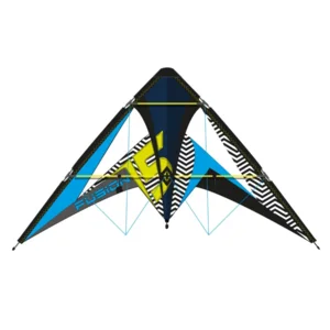 Vlieger - Fusion - Delta stunt - Dubbele lijn - 145x73cm - 1st. - Willekeurig geleverd