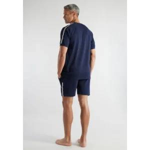 Bugatti Home Wear Heren: Blauw, korte mouw / short ( BUGA.3 )