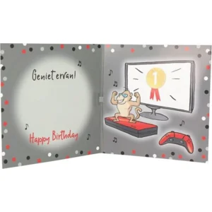 Kaart - Leeftijd & muziek - 9 jaar - Gamer - 018A