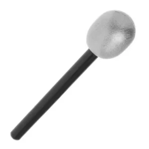 Nep microfoon - Zilverkleurig - 25cm