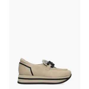 Softwaves Celine Beige/Zwart Damesloafers