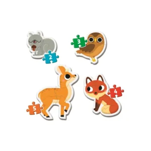 Clementoni - Mijn eerste puzzels - 4 puzzels - Bosdieren