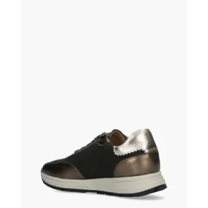 Rapid Soul Yavanna Donkergroene/Metallic Damessneakers