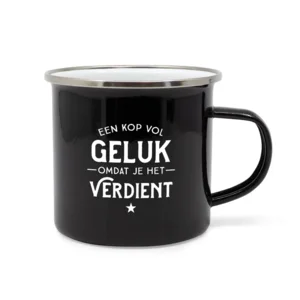 Mok - Lekker stoer - Mok vol geluk - Metaal