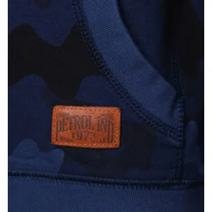 hooded sweat army blue