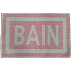 Badmat katoen roze BAIN