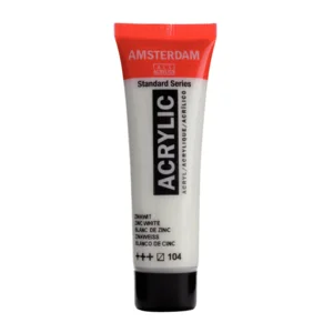 Acrylverf - 104 - Zink wit - Amsterdam - 20ml