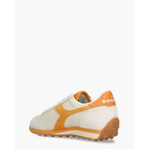 Diadora Sport Rally Punched Off-White/Oranje Damessneakers