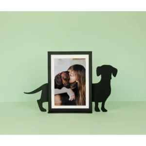 Fotolijst Fotokader Teckel Hond Zwart | Balvi