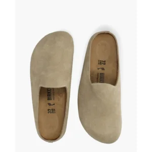 Birkenstock Amsterdam Wrapped Taupe Damesslippers