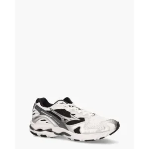 Mizuno Wave Rider Wit/Zwart/Zilver Herensneakers