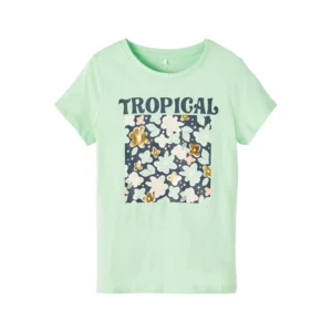 Aanvulling voordat Betrokken Name it Meisjes Kinderkleding Tshirt Femelina Green Ash 158/164 - Kinder  T-shirts - Shopa