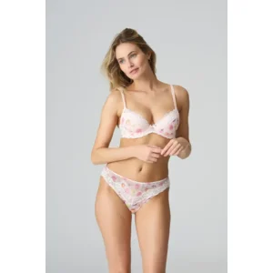 Marie Jo Selyna slip in lichtroze met bloemetjesprint