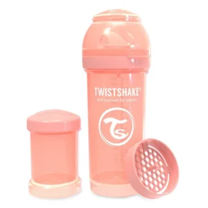 Twistshake Babyfles Antikoliek 260Ml - Pastel Peach