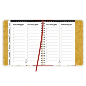 Week planner - Agenda - 2026 - Studio onszelf - Flower field - 16,3x20,3cm