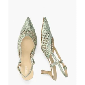 Maripé Lavanda Groen/Goud Dames Slingbackpumps