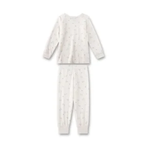 Sanetta Pyjama Meisjes: Velours, bloem motief ( SAN.134 )