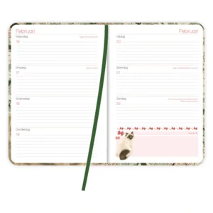 Week agenda - 2026 - Franciens katten - Naughty - 12,7x17,8cm