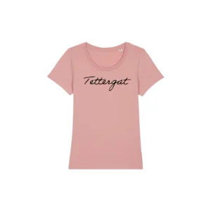 Tettergat t-shirt dames XS Zwart