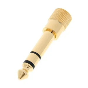 T-bone verloopstekker van mini plug 3,5mm naar stereo jack 6,35mm