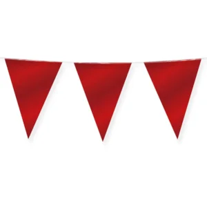 Vlaggenlijn - Robijn rood - Folie - 10m