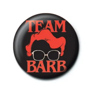 Stranger Things Team Barb Button Badge
