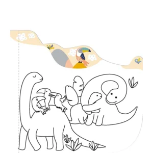 Kleuren met water - Dinosaurussen - Met spelletjes & stickers