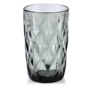 Affekdesign Longdrinkglas Getint Grijs 300ml Elise Set van 6