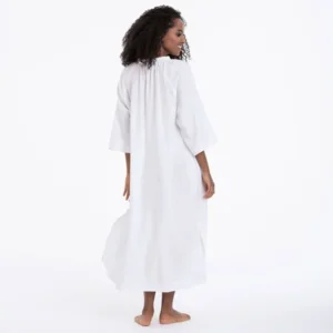 Rosa Faia Vea linnen jurk in wit