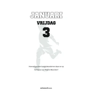Scheurkalender - 2025 - Voetbalvragen