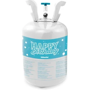 Helium tank - Happy Birthday - Met 4 folieballonnen, 12 latexballonnen en lint