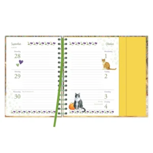 Spiraal agenda - 2026 - Franciens katten - Evi - 11x15.5cm