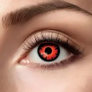 Bella Halloween Contactlenzen – Vampier lenzen - Zwart met Rood – Weeklenzen