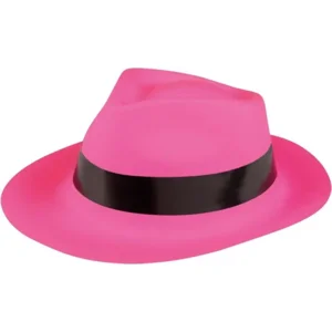 Partyline Neon roze gangster hoed